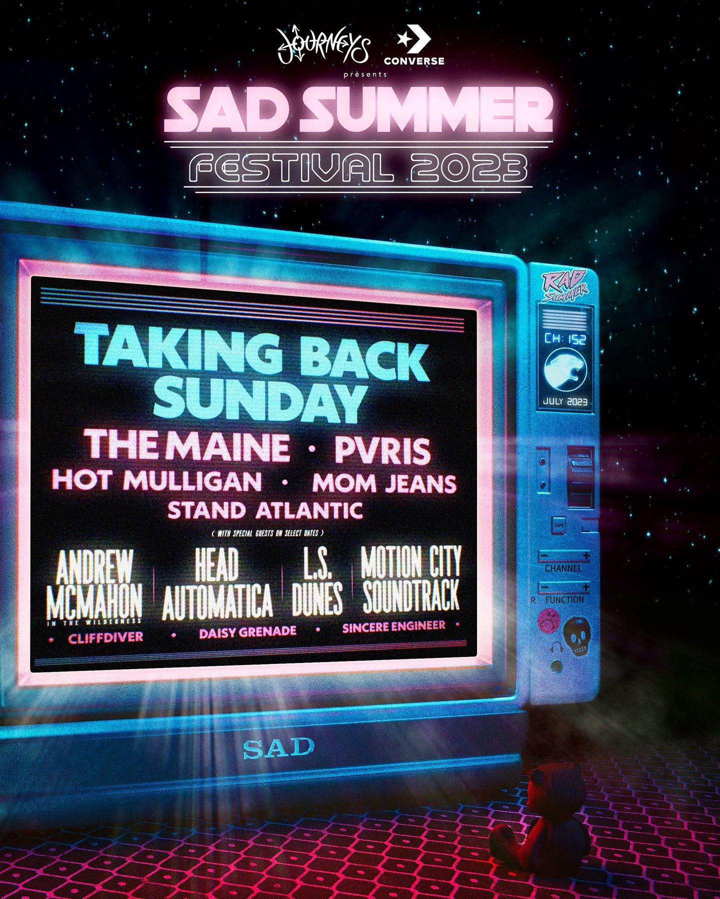 Sad Summer Festival: Taking Back Sunday, The Maine, Pvris, Hot Mulligan & Mom Jeans at Coachman Park